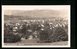 Zofingen, Totalansicht mit Häuser, Kirc