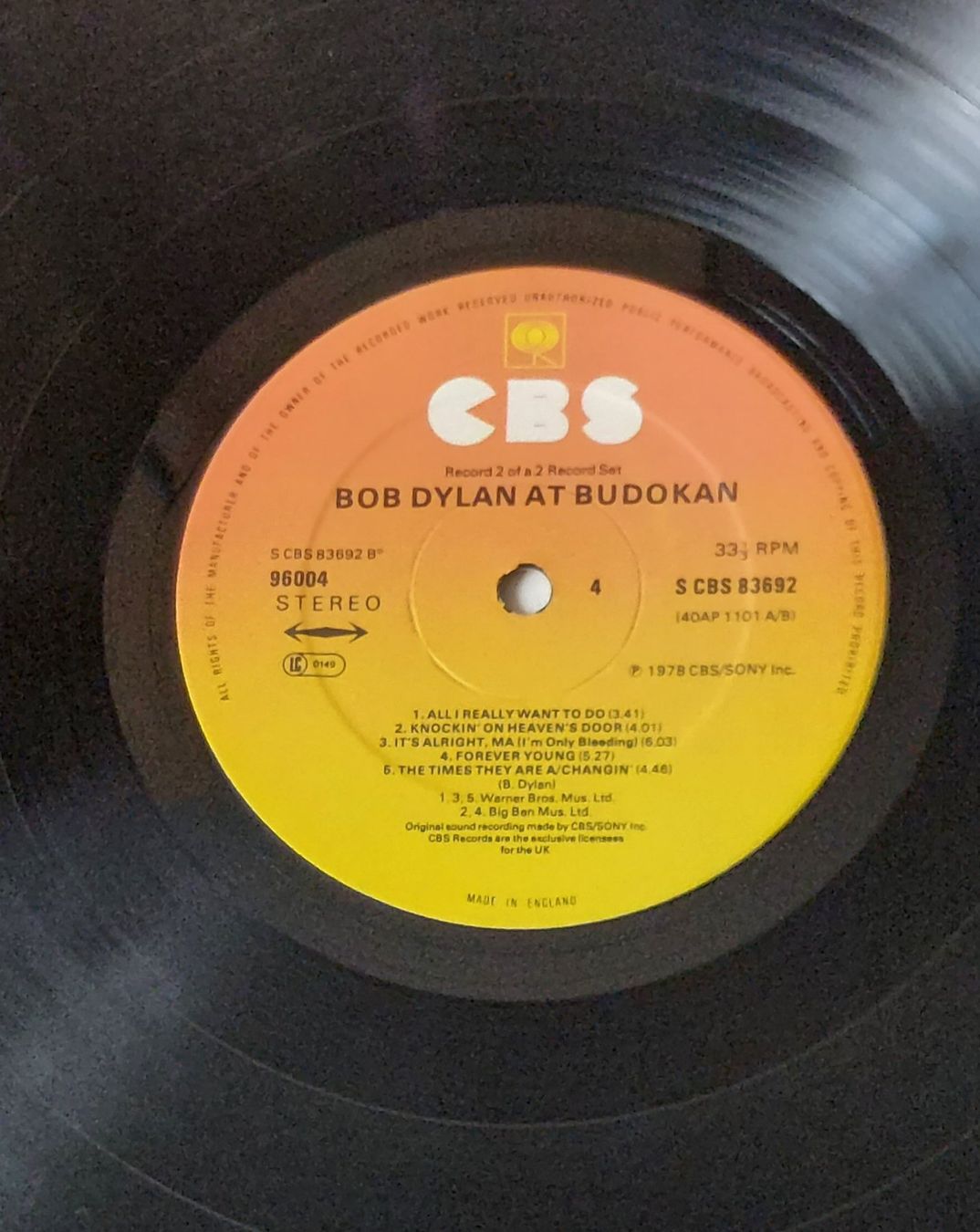 Dischi in vinile: DOPPEL LP - BOB DYLAN - AT BUDOKAN – Usato da Steckborn venduto da Quo7 5