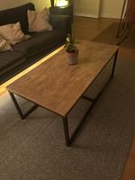 Couchtisch Holz Metall rechteckig