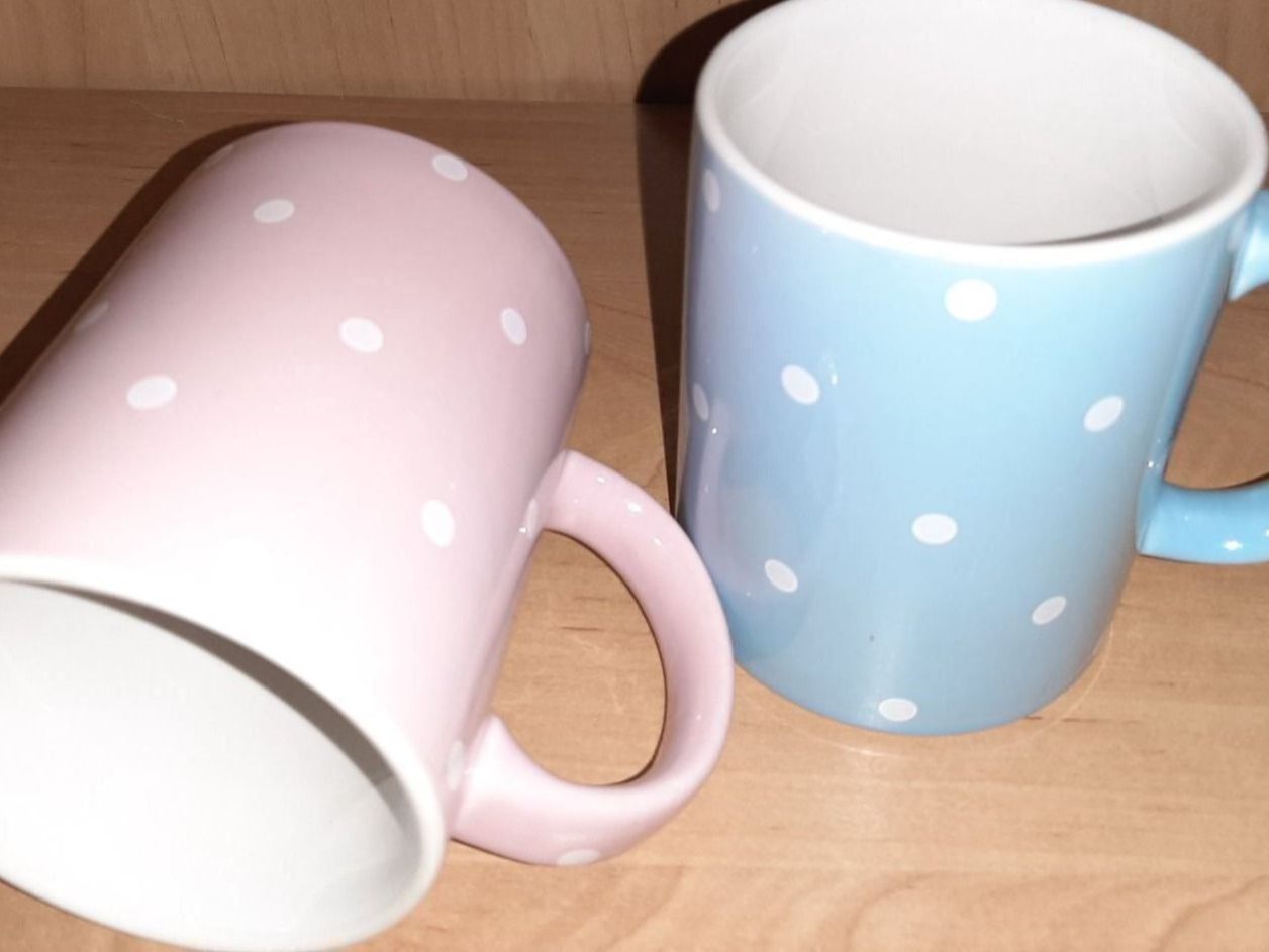 Tazze: KAFFEEBECHER POLKA DOTS ER UND SIE – Nuovo (secondo la descrizione) da spreitenbach venduto da lumbalplatte 2