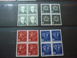 Pro Juventute 1943, Satz 4erblocks **
