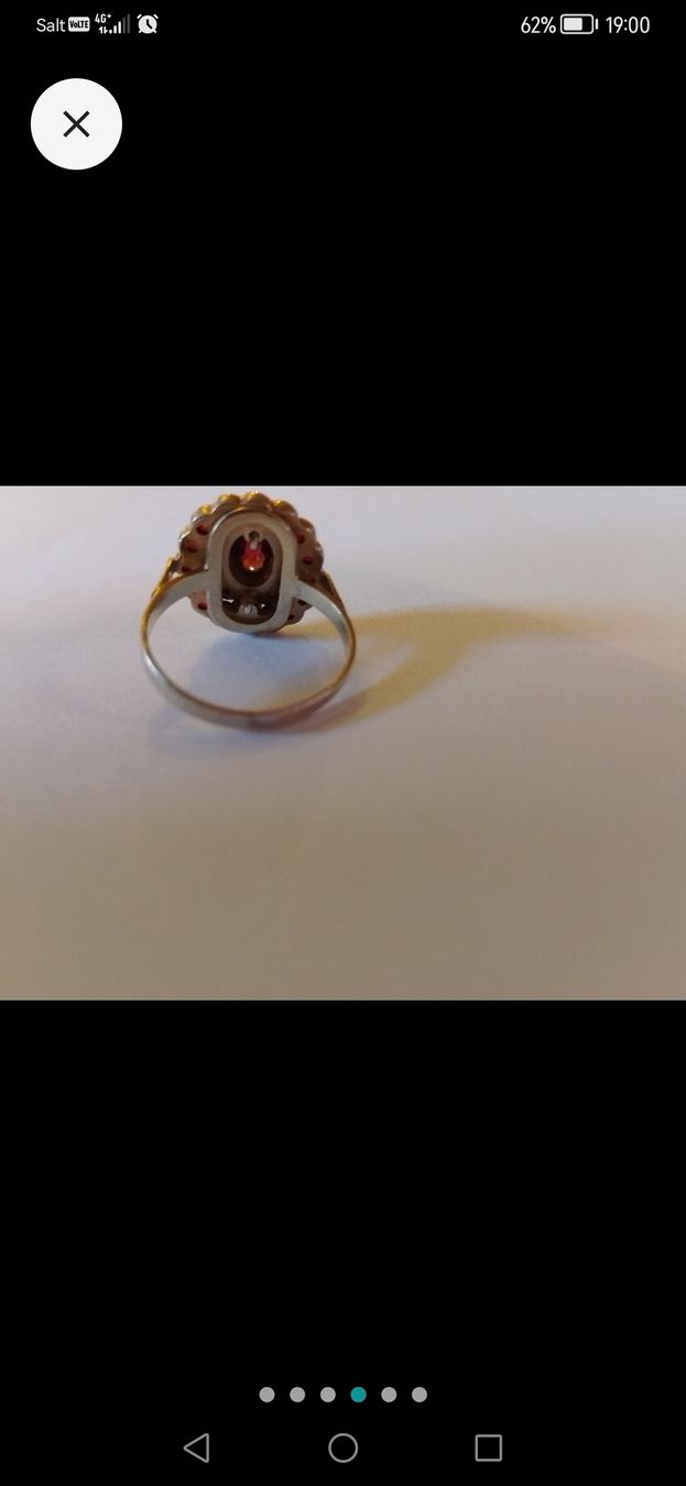 Anelli: Ring mit Granat-Stein – Nuovo (secondo la descrizione) da Killwangen venduto da hua_c2df 3