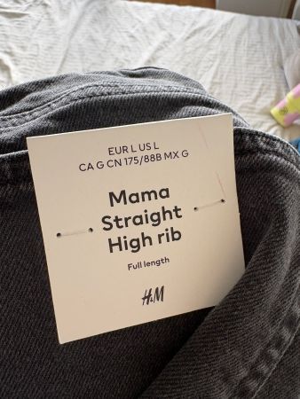 2 Umstandshosen H&M Mama Straight High Rib Grösse L neu