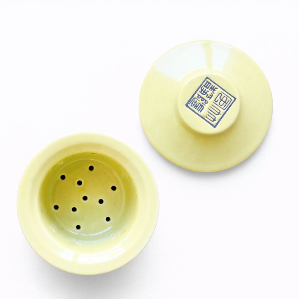 Théières: Teefilter Set Gelb mit Deckel Keramik – Neuf avec emballage d'origine à Fully par VaneaSelection 2