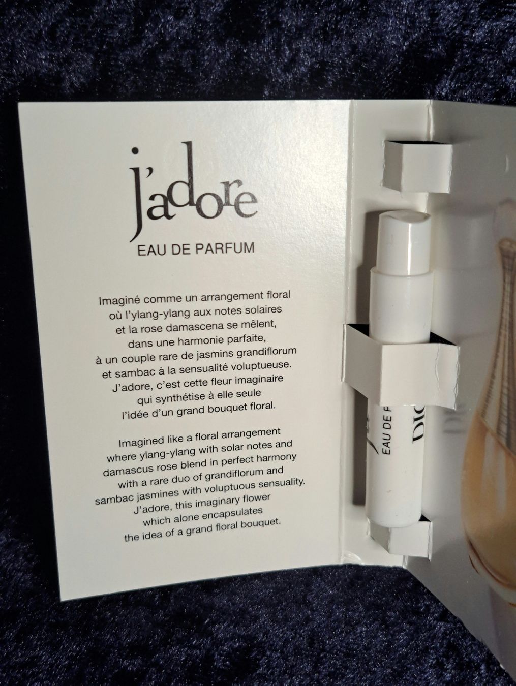 Dior Parfum & Eau de Toilette: Parfüm Muster J'adore Dior EDP – Neu und originalverpackt aus Richterswil von Viorella 1