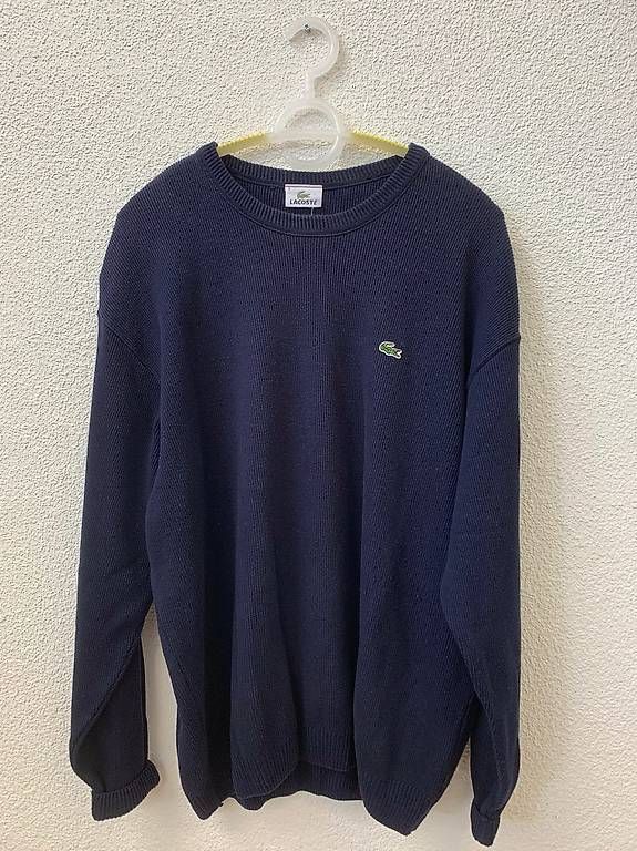 Lacoste Pullover & Sweatshirts: Vintage Lacoste Devanlay Strickpullover Grösse 6 Dunkelblau – Gebraucht aus Obernau von Arche_Noah_Brocki