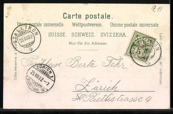 Ansichtskarten: Stallikon, Baldern, Gasthaus mit Strasse – Gebraucht aus Berlin von bartko-reher 1
