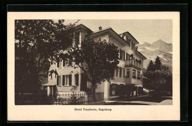 Ansichtskarten: Engelberg, Ansicht vom Hotel Trautheim – Gebraucht aus Berlin von bartko-reher