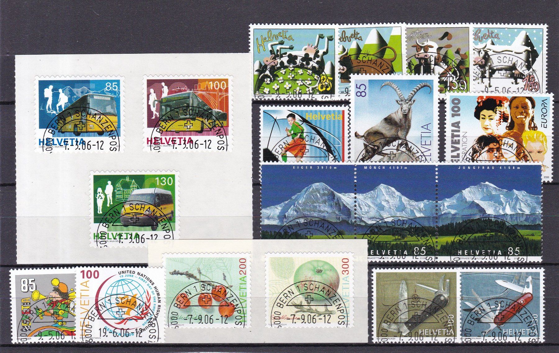 Tutti i francobolli: CH Briefmarken Lot ab 2005, ET – Usato da Münchwilen AG venduto da Nesar 4