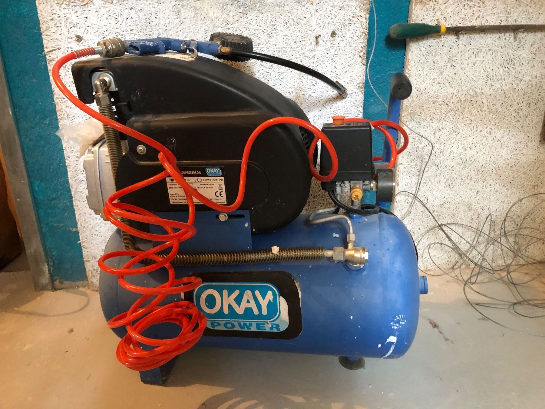 Compressori: OKAY POWER Kompressor 24L blau – Nuovo (secondo la descrizione) da Laupersdorf venduto da TaBeK1974 1