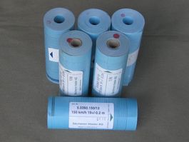 6 rouleaux, Bandes pour tachygraphe HASLER  RT12