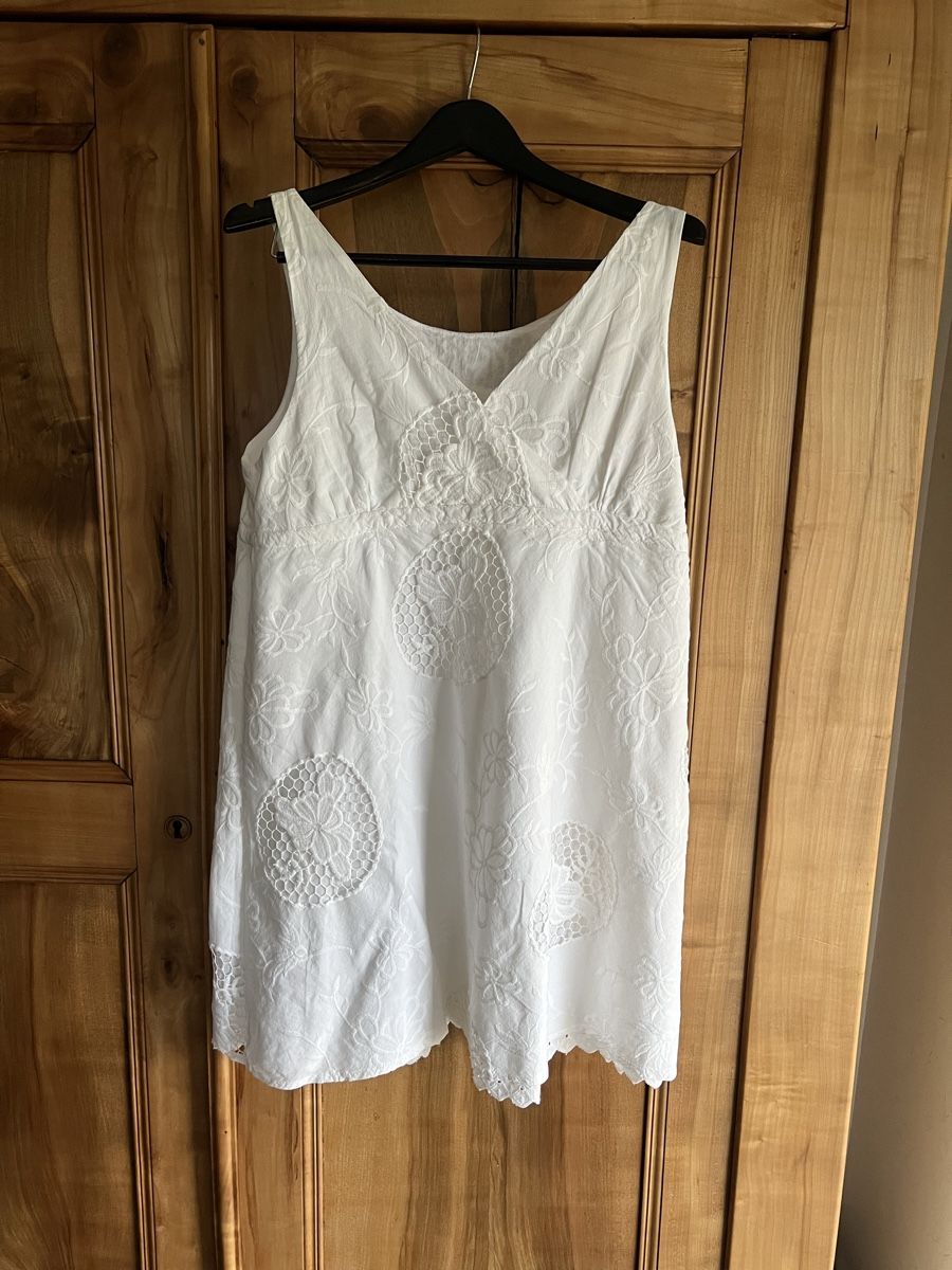Vestiti: Robe en coton blanche doublée T M-L Neu – Nuovo (secondo la descrizione) da Porrentruy venduto da SYANKA 4