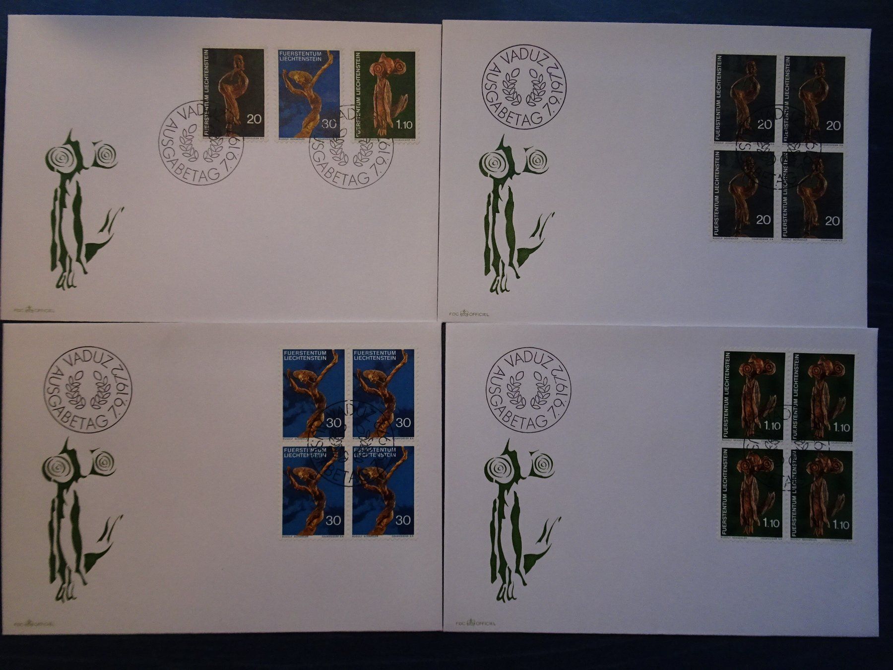 Tous les timbres: FDC 1972 – Neuf (Voir description) à Aadorf par Chnorli-Furz