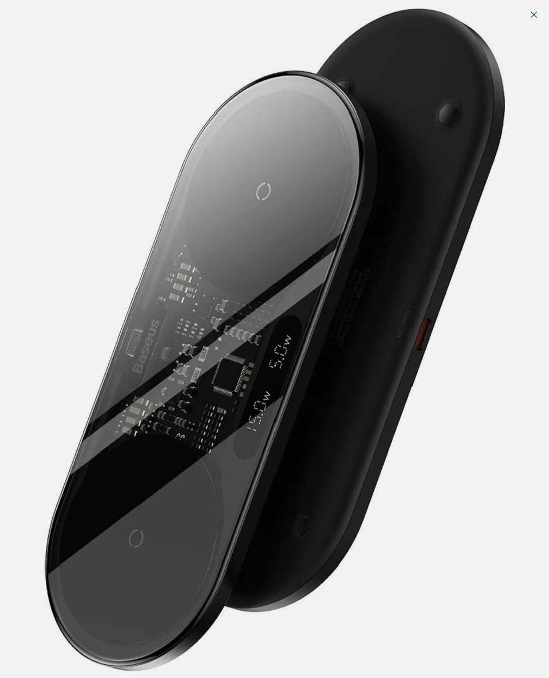 Baseus Caricabatterie: Baseus Digital LED Display 2in1 Wireless Charge – Nuovo e nell'imballaggio originale da Winterthur venduto da Pcline1 1