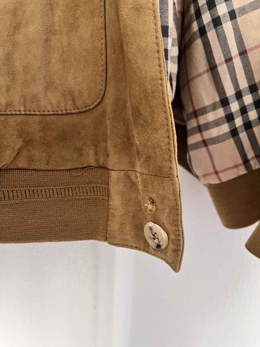 Burberry Vestes: Burberry Bomber Jacket Suede Brown Size XL – D'occasion à Lausanne par Danash 2