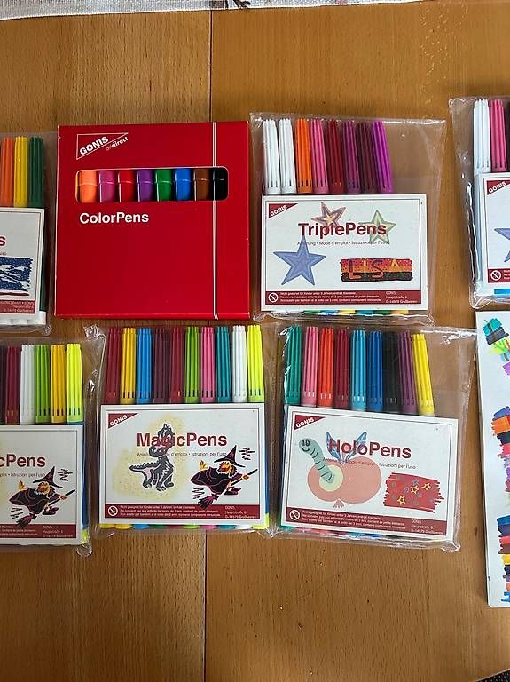 Penna & Evidenziatori: Gonis / Diverse Filzstifte 9 Packungen – Usato da Giebenach venduto da Molame 1