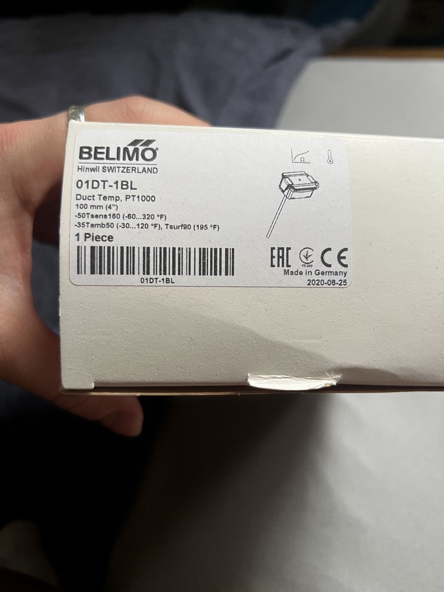 Altro per la casa: BELIMO Duct Temp. PT1000 01DT-1BL – Nuovo (secondo la descrizione) da flawil venduto da KauzigerBergeremit 1