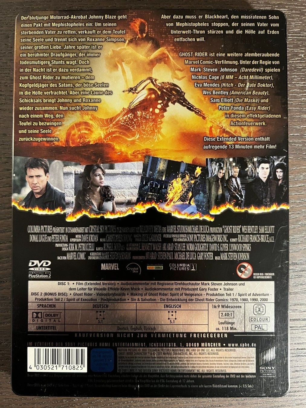 Tutti i DVDs: Ghost Rider Steelbook – Usato da Zürich venduto da FilmFreunde 1