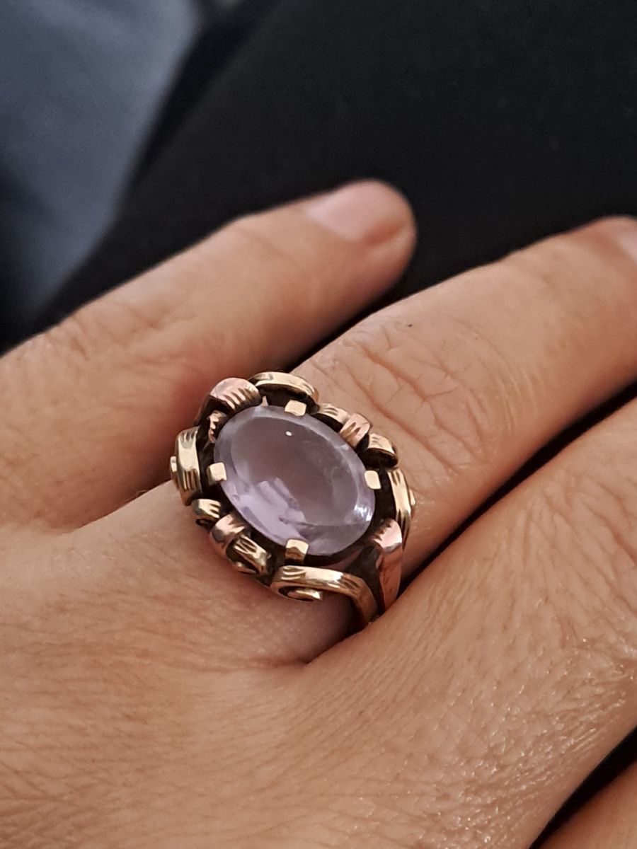 Anelli: Goldring 14 Karat mit Amethyst – Usato da Muri b. Bern venduto da Ameliaa83 1