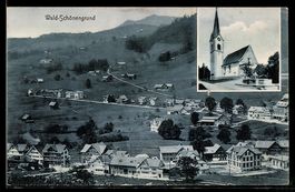 Wald-Schönengrund, Dorfpartie mit Kirch