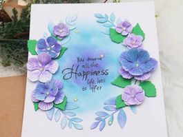 Stanzschablone Nr.185, Blumen 5er Set (Sizzix geeignet)
