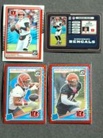 4 Karten Bengals (2x Joe Burrow, 2 Red Mojo RC) Optic 25
