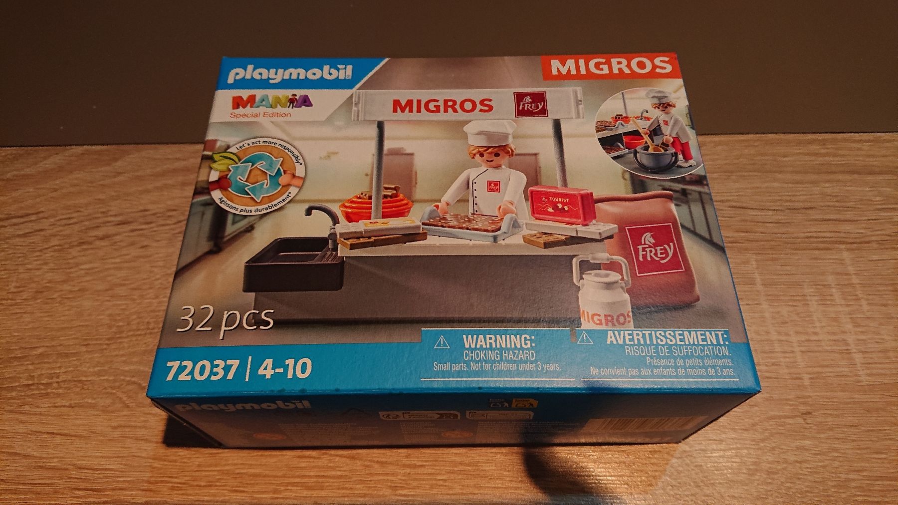 Playmobil Giocattoli: Playmobil Migros Schokolade Frey – Nuovo e nell'imballaggio originale da Madiswil venduto da Sandraho
