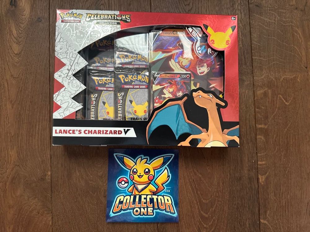 Pokemon Celebrations Charizard 25. Anniversary Box Rare Top (Neu ...