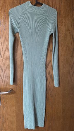 Strickkleid Midi mint, Gr. S