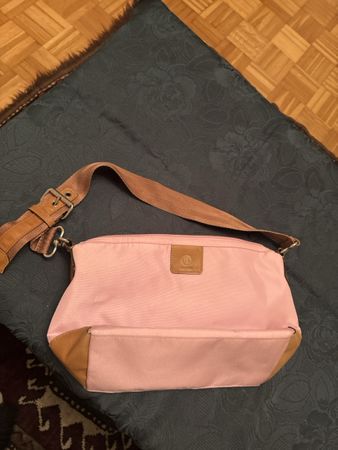 Bogner Handtasche, Rosa/Braun 24/20cm.Top Zustand, wie neu