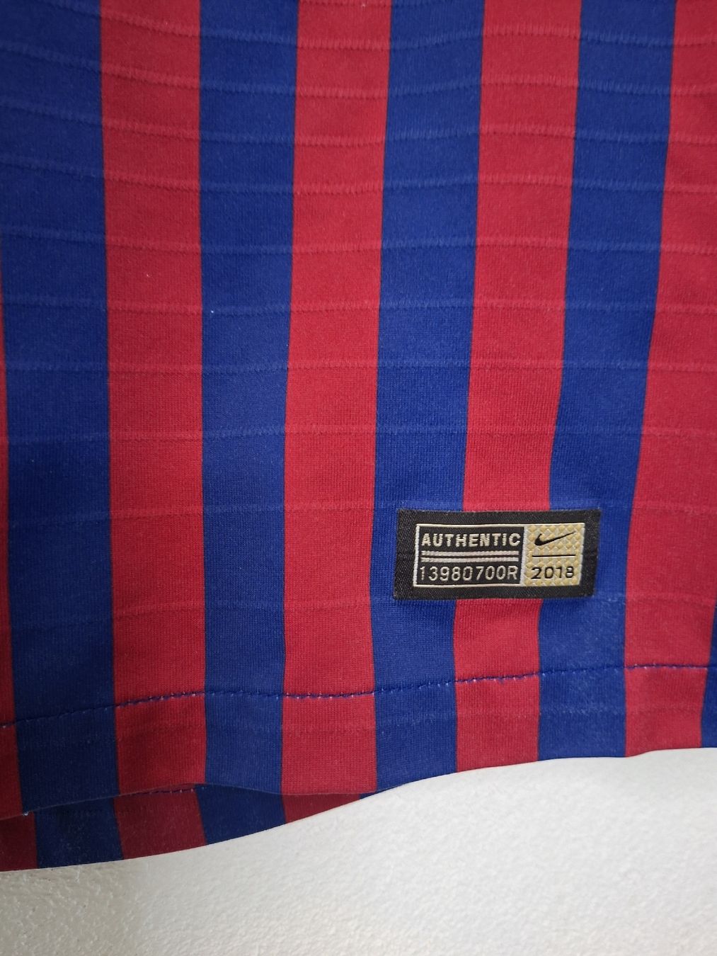FC Barcelona Canottiere & Pantaloni: MESSI #10 Original Player Version Barcelona 2018 Home Trikot – Usato da St-Léonard venduto da SwissDealsJersey 6