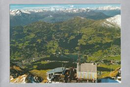 Rothorn-Gipfel mit Lenzerheide und Valbella