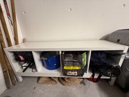 IKEA KALLAX Regal Weiss mit Füssen