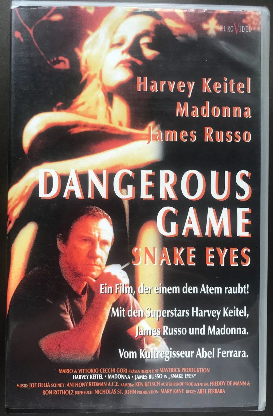 Tutti i VHS: Dangerous Game - Snake Eyes – Usato da Arbon venduto da KaSaBo