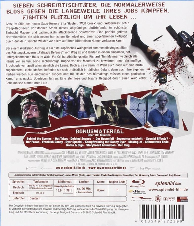 Alle DVDs: Severance (2006) UNCUT/Christopher Smith/Danny Dyer/BD/RAR – Gebraucht aus Volketswil von cinephilia 1