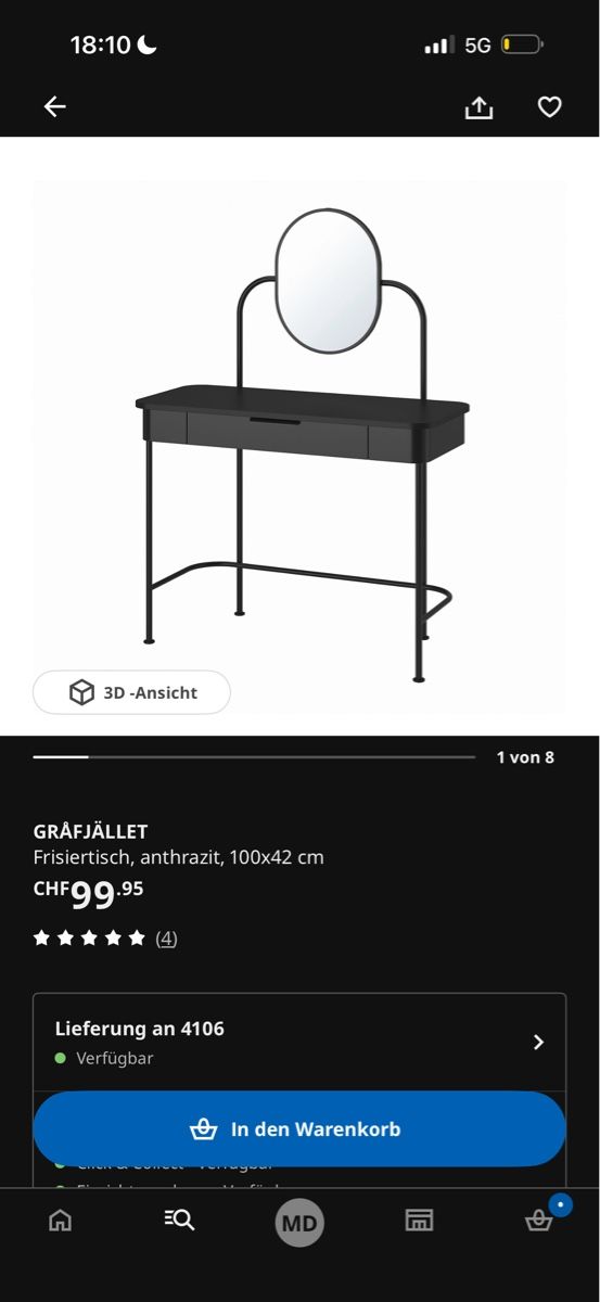 Ikea Tavoli da trucco: Schminktisch ikea – Nuovo (secondo la descrizione) da Therwil venduto da mandy.dietrich.sue 1