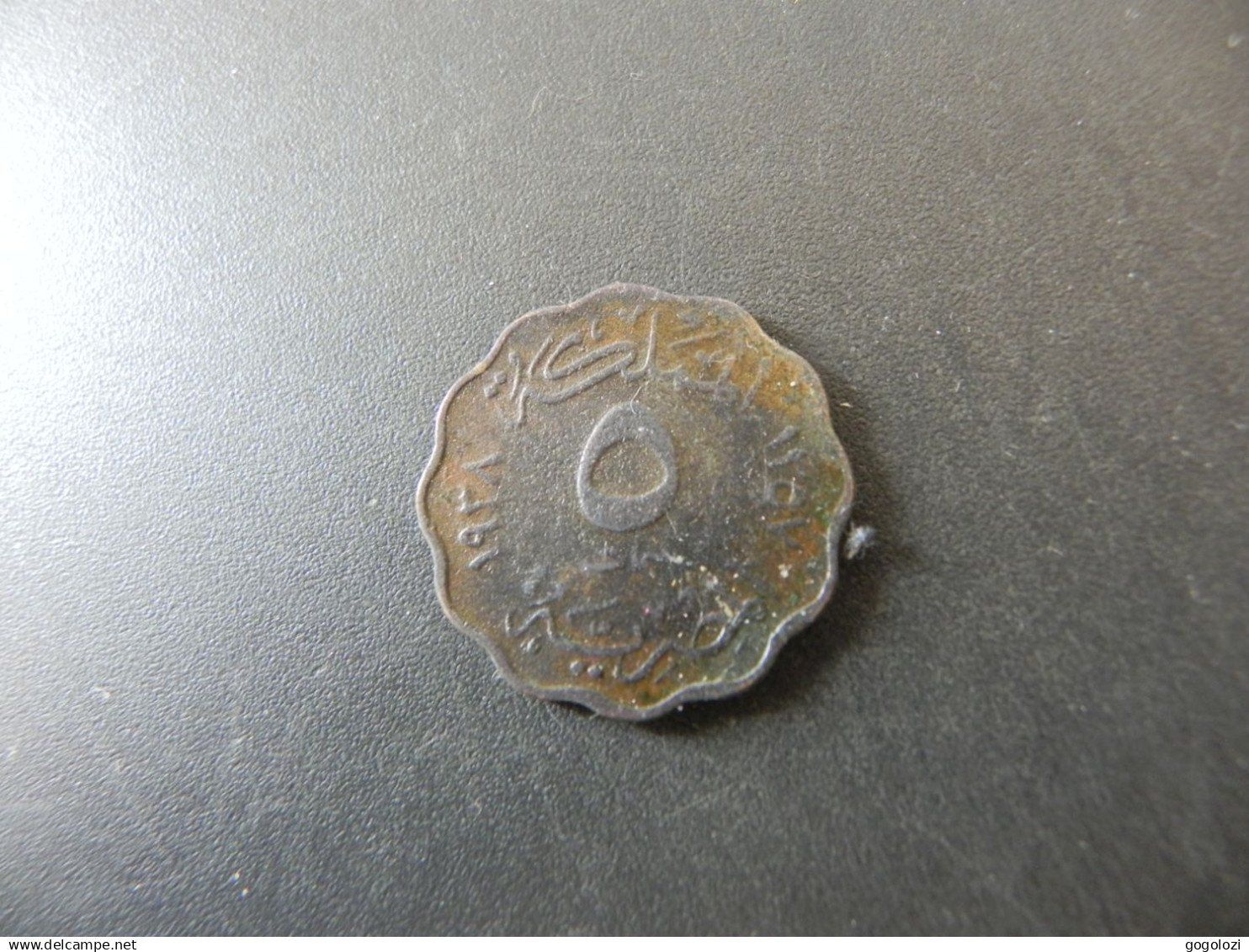 Tutti le monete: Ägypten 5 Millimes 1938 – Usato da Biel/Bienne venduto da Gogolozi