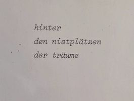 D.S. Koreimann - Hinter den Nistplätzen der Träume - 1987