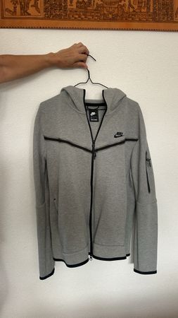 Nike Tech Fleece Hoodie-Jacke grau – Grösse L