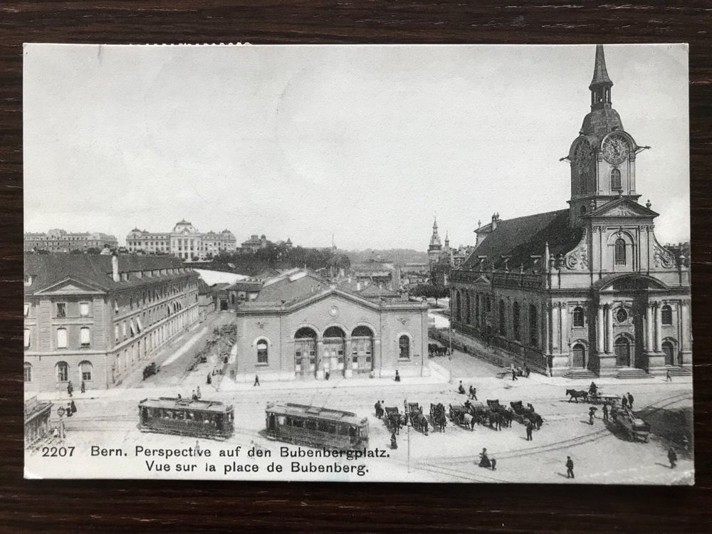 BERN Bubenbergplatz Belebt, Tram, Bahnhof, Heiliggeistkirche | Kaufen ...