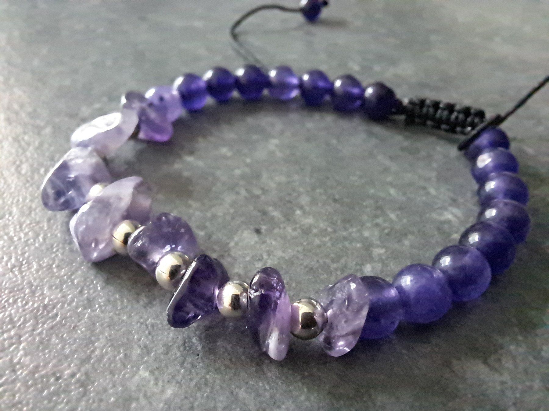 Bracciali & Braccialetti: Bracelet en améthyste – Nuovo e nell'imballaggio originale da St-Imier venduto da supernova21