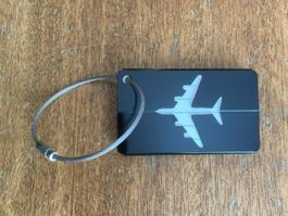 Kofferanhänger mit Flugzeugmuster Neu
