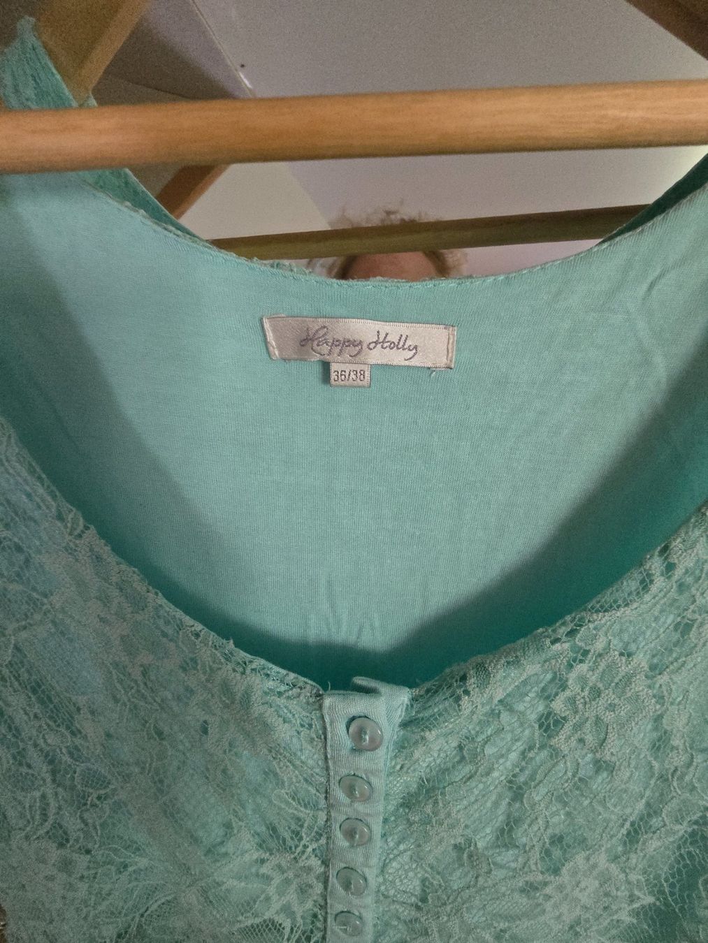 Vestiti: Süsses Spitzenkleidli türkis Gr. 36/38 – Usato da Reute AR venduto da angelflower 1