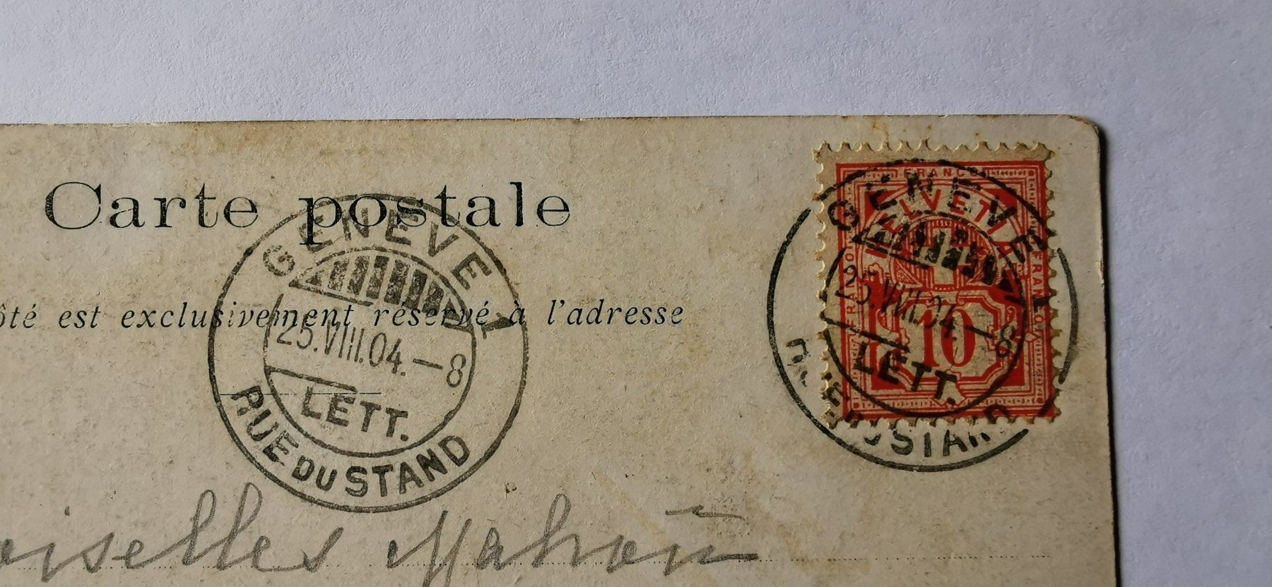 Alle Briefmarken: Postkarte 1904 – Gebraucht aus Aadorf von Chnorli-Furz 2
