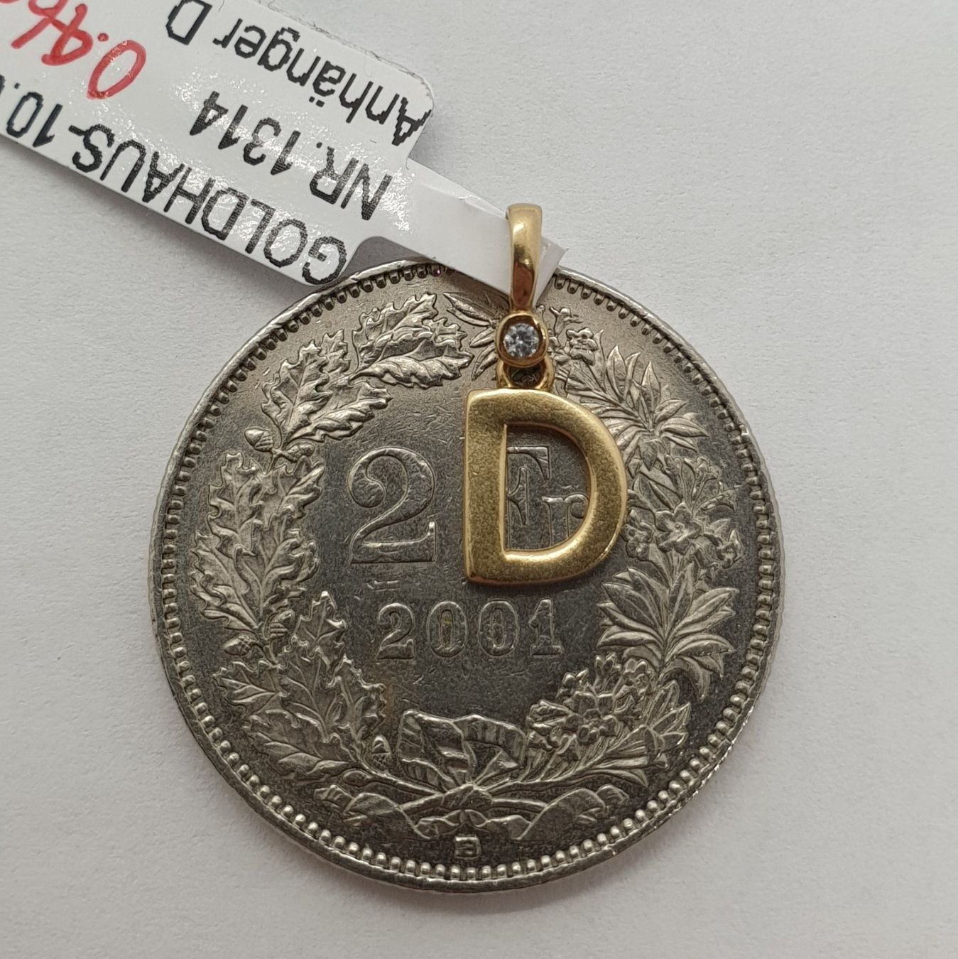 Anhänger: Echt 14K Gold - Buchstabe D Anhänger – Gebraucht aus Luzern von Luzern-Goldhaus 3
