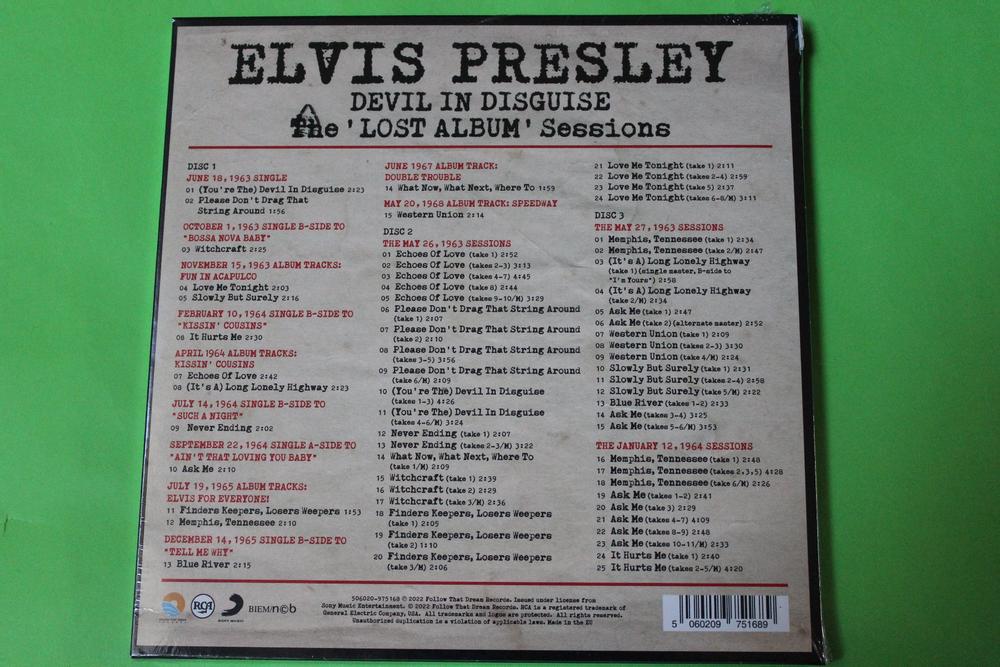 ELVIS PRESLEY - DEVIL IN DISGUISE (LOST ALBUM) 3CD FTD OVP