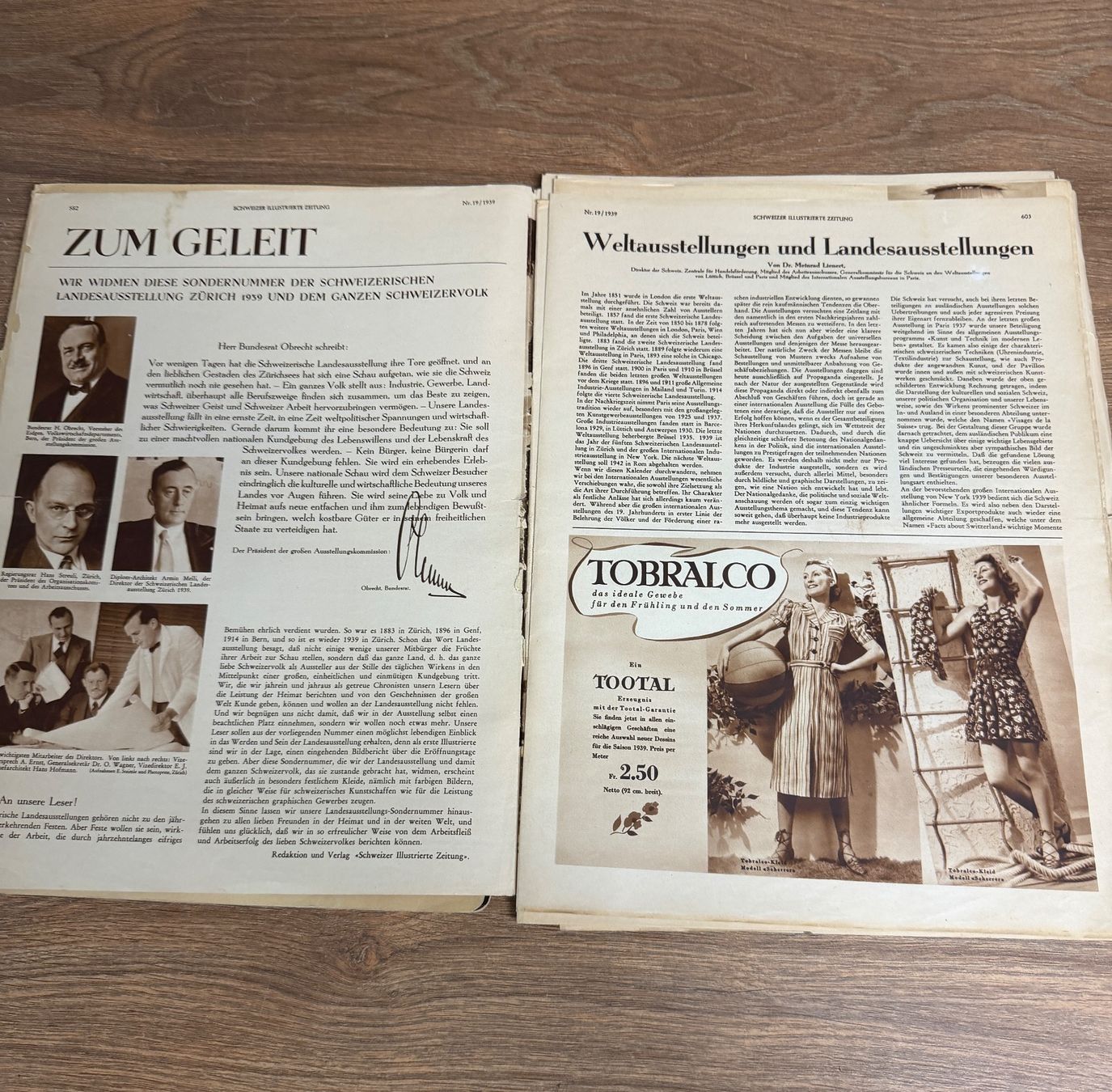 Riviste & Magazine: Schweizer Illustrierte Zeitung, Sondernummer, 1939 – Usato da Nussbaumen AG venduto da olitech5415 1