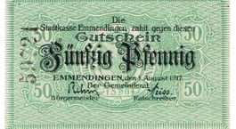 Emmendingen 50 Pfennig 01.08.1917 VZ++-UNZ