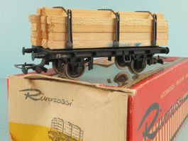 RIVAROSSI 2007 FS Flachwagen mit Holzbeladung