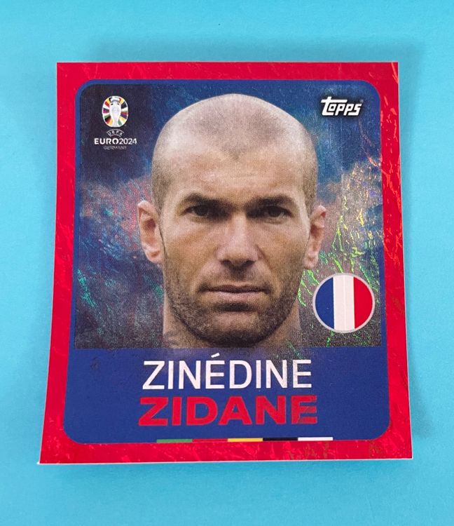 Topps Euro 2024 Sticker Legende - LEG 8 - Zinedine ZIDANE (Gebraucht ...